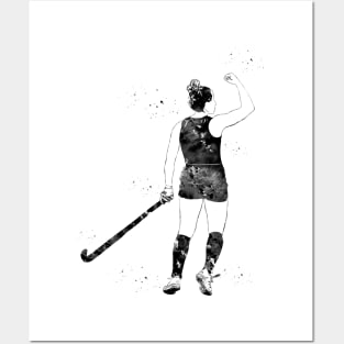 Field Hockey Player Girl Posters and Art